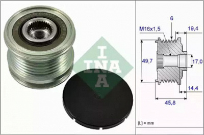 WILMINK GROUP wg1253742 -  Механизм свободного хода генератора